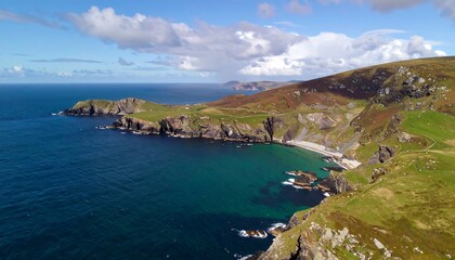 Fototapeta premium Coastal landscape panorama