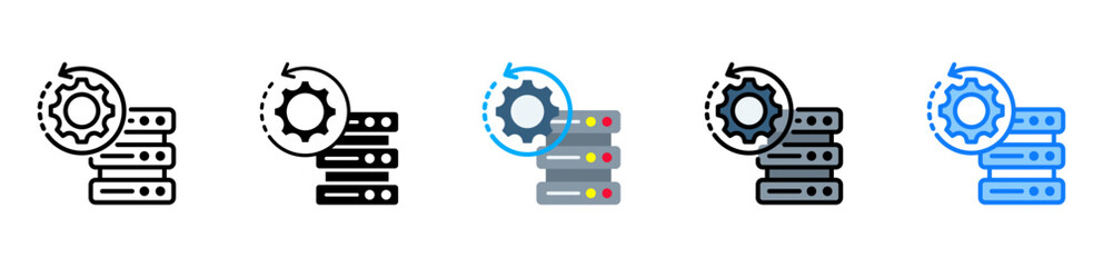 Maintenance icon multiple style 