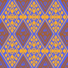 Thai art pattern mandala ikat doodle