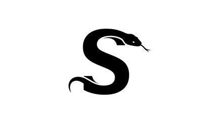 Snake-Shaped Letter S Logo Design.