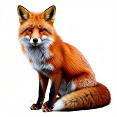 Fototapeta premium Red Fox Sitting