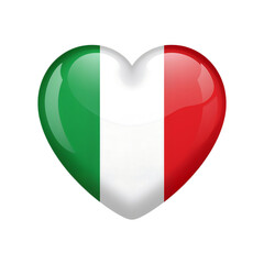 Obraz premium Italian Heart A Symbol of Love and National Pride