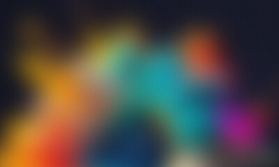 Abstract blurred grainy gradient background texture. Colorful digital grain soft noise effect pattern. Lo-fi multicolor vintage retro. 4k HD 