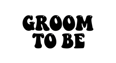 Celebrate the groom to be with this awesome graphic for wedding party decorations and gifts