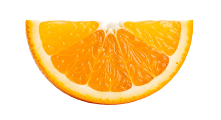 Fresh orange slice offers a vibrant burst of citrus flavor and essential vitamins for your health