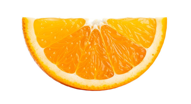 Fresh orange slice offers a vibrant burst of citrus flavor and essential vitamins for your health
