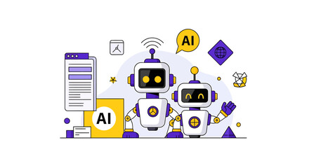 Friendly automated assistants assisting with data analysis in an innovative