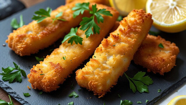 Delicious fish fingers