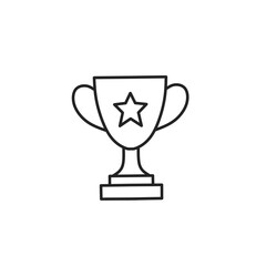gold trophy cup,Trophy line icon with star symbol in the middle, suitable for awards, winning prizes, achievement icons, success 