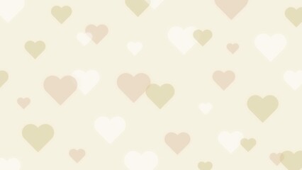 Cute and pop simple heart background