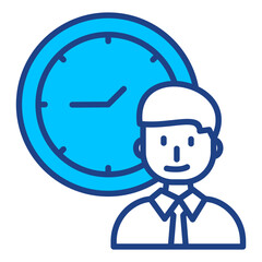 Time Management Simple Vector Icon Collection