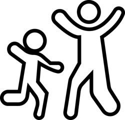 Age Friendly Icon , Featuring Elderly Care, Senior Support, Accessibility, Inclusivity, Health, Wellness, Walking Stick, Family, and Community Symbols in Modern Vector Style, logo, badge, sign,