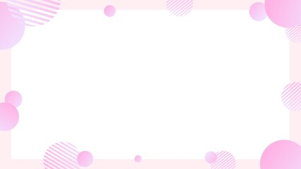 Gradient geometric cute business frame background