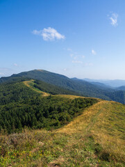 Seven-headed mountain range, Tuapse region, Russia.