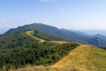 Naklejka premium Seven-headed mountain range, Tuapse region, Russia.