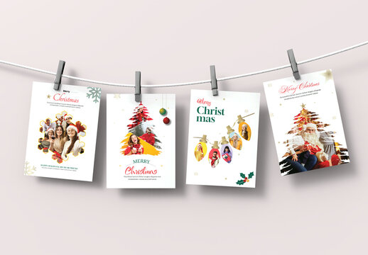 Merry Christmas Photo Card Layout