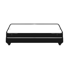 Single Bed Mattress with Clean White Sheets