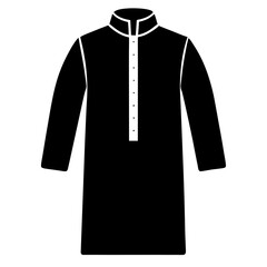 Naklejka premium Ethnic Kurta Silhouette Icon