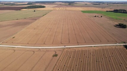 harvest time in countryside Lithuania