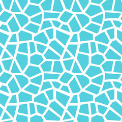 Bright turquoise terrazzo seamless mosaic pattern, perfect for pool tiles, summer interiors, packaging design, fabric prints, and digital wallpapers.