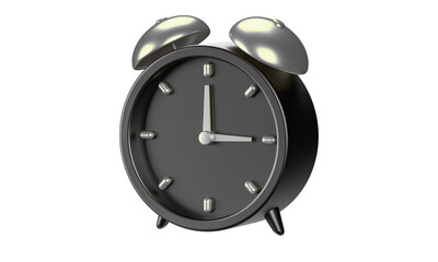Alarm Clock: An isolated alarm clock against a plain backdrop, capturing a sense of urgency and reminding the viewer of the concept of time.