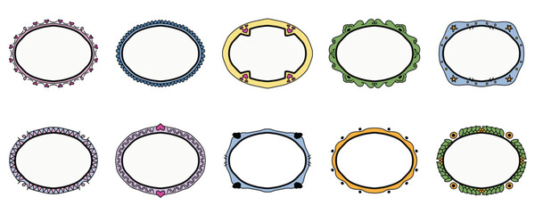 Artistic Hand Drawn Vector Sketch Border