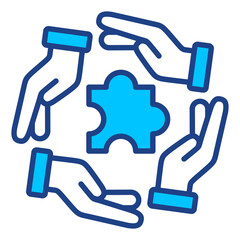 Teamwork Simple Vector Icon Collection