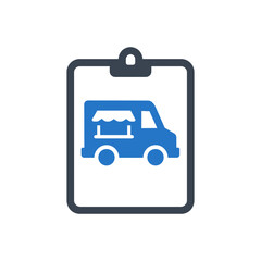 Food truck service icon