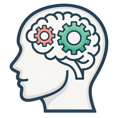 Mind Gears:  Conceptual Illustration of Cognitive Processes, Problem Solving, and Mental Mechanisms.