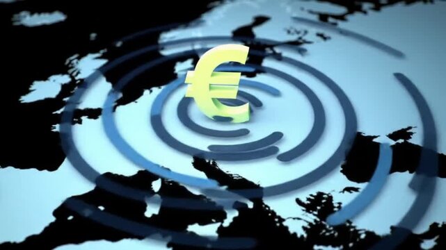 Euro Symbol Ripple Effect