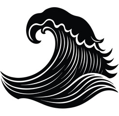 Vector illustration of fish and sea shell with abstract ocean background