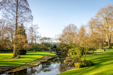Serene Park Landscape with Stream in London