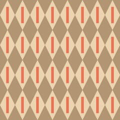 Geometric Seamless Pattern, Abstract Minimal Shapes and Lines, Modern Stylish Background Design for Fabric, Wallpaper, Wrapping and Digital Illustration