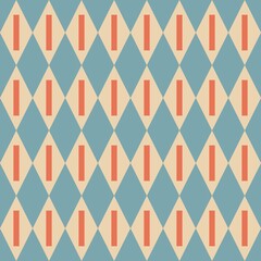 Geometric Seamless Pattern, Abstract Minimal Shapes and Lines, Modern Stylish Background Design for Fabric, Wallpaper, Wrapping and Digital Illustration