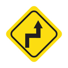 traffic sign vector, highway warning
