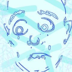 泣く人　シュール　抽象