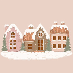 Delightful Christmas Gingerbread House With Festive Decorations and Candy Canes