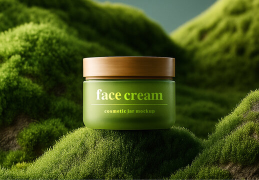 Cosmetic Jar Mockup