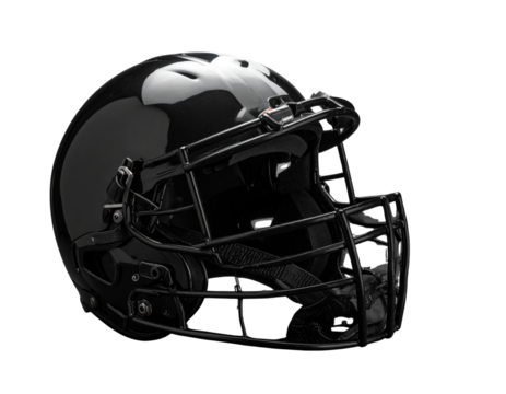  Black umpire’s protective mask and hard shell chest guard isolated on transparent background PNG