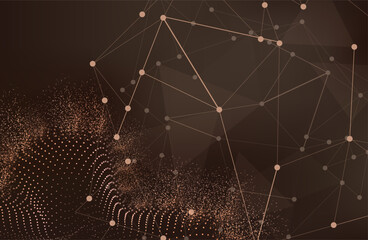 3D Abstract Mesh Background with Circles, Lines and Shapes | EPS10 Design Layout for Your Business.Premium background design with white line pattern (texture) in luxury pastel colour.