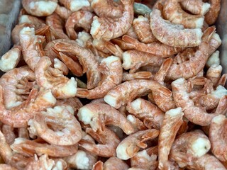 Indulge in a Fresh Shrimp Pile that is Perfectly Crafted for Seafood Lovers Everywhere. A vibrant and tempting pile of fresh shrimp, just waiting to be transformed into delicious seafood dishes