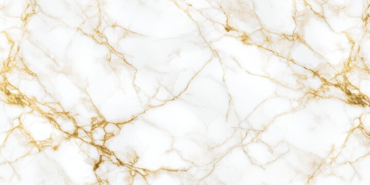 Elegant White Marble Background with Golden Veins and Texture