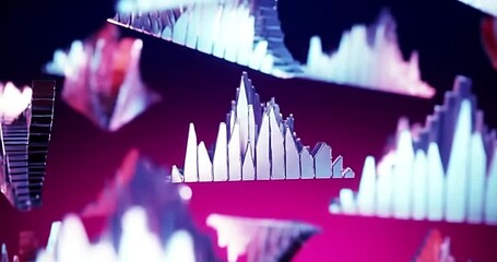 Data visualization with bar graphs pie charts and percentage indicators on a blue background - Powered by Adobe