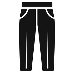 Clean Black Joggers Vector