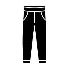 Clean Black Joggers Vector