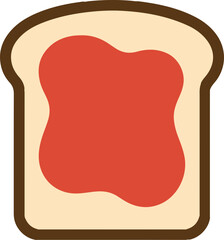 vector illustration of a plate of food