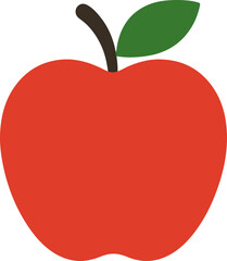 red apple vector illustration