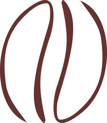 minimalist coffee beans illustration