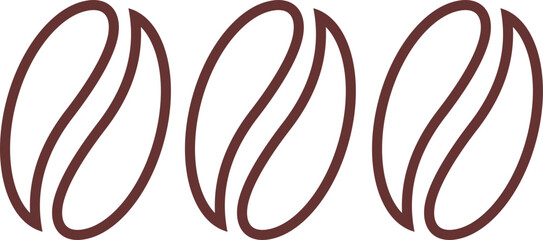 minimalist coffee beans illustration