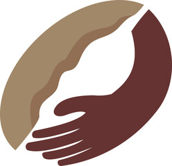 minimalist coffee beans illustration